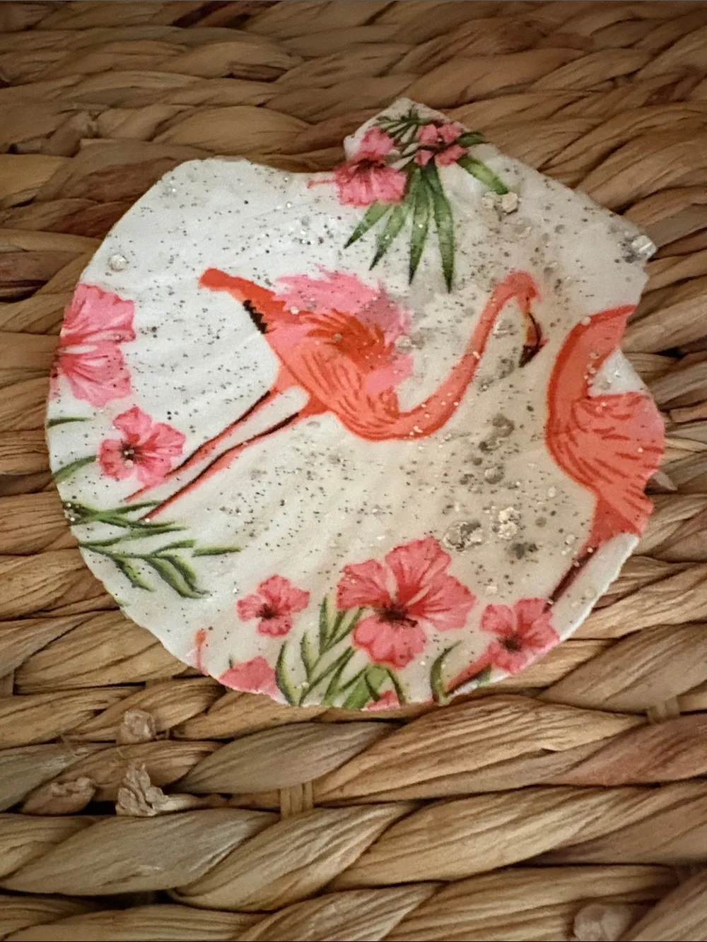 Pink Flamingo Decorative Soap Dish - Tropical Bath Accent